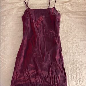 Altar'd State Burgundy Mini Dress